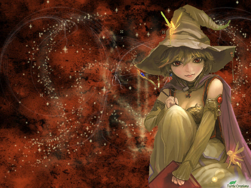 Young Witch with Staff