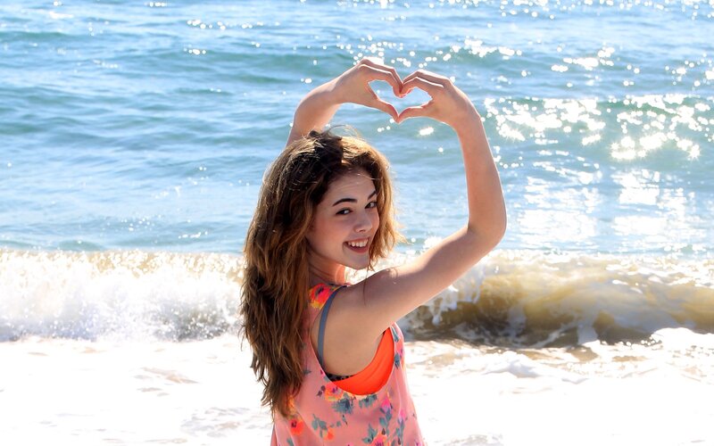 Young Woman at Beach