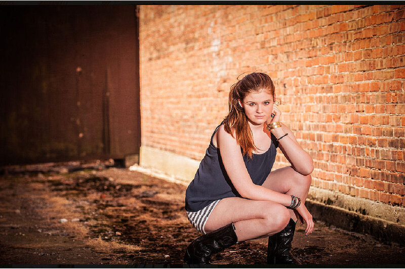 Young Woman Crouching