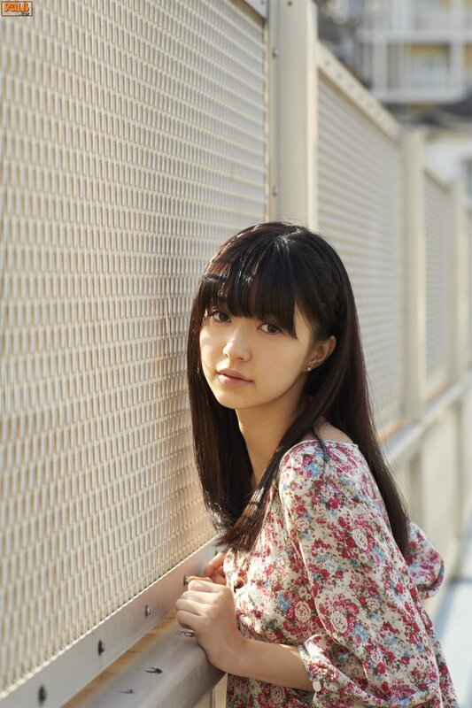 Young Woman in Floral Dress — White, Calm