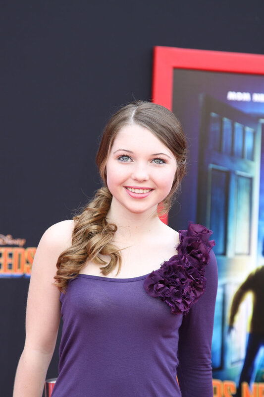 Young Woman in Purple Dress — Happy