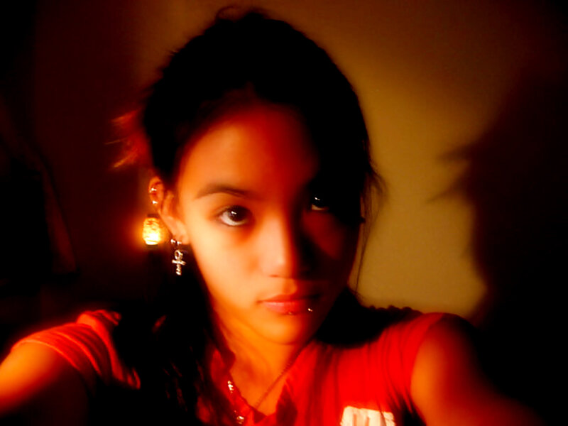 Young Woman in Red Shirt