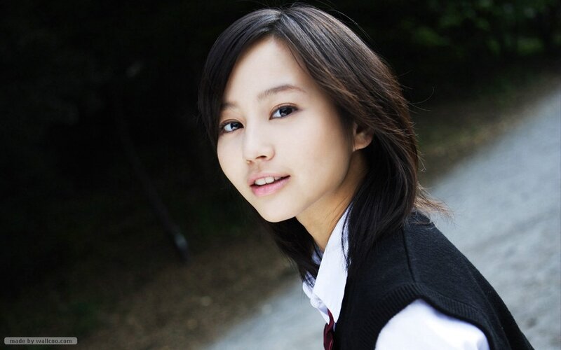 young woman in school uniform