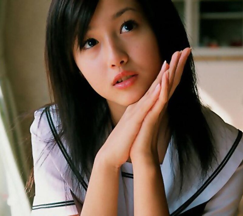 young woman in school uniform