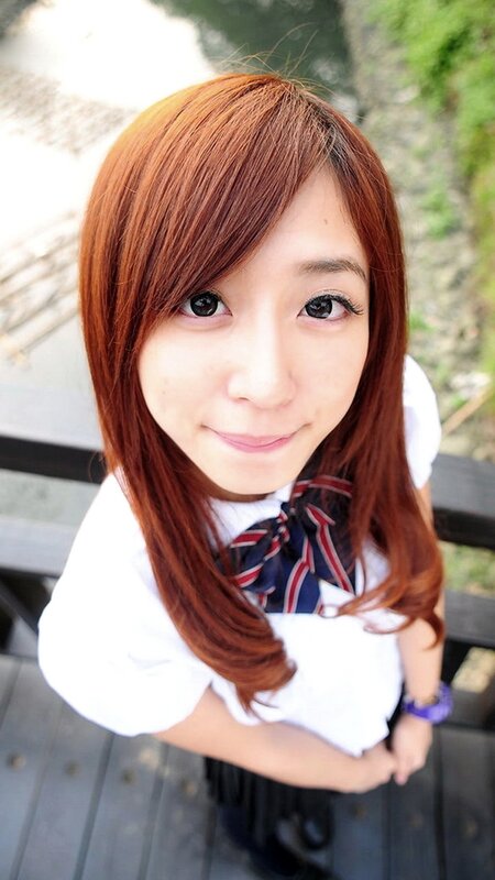 young woman in school uniform