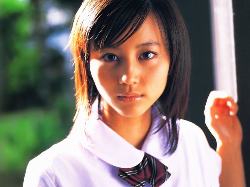 young woman in school uniform