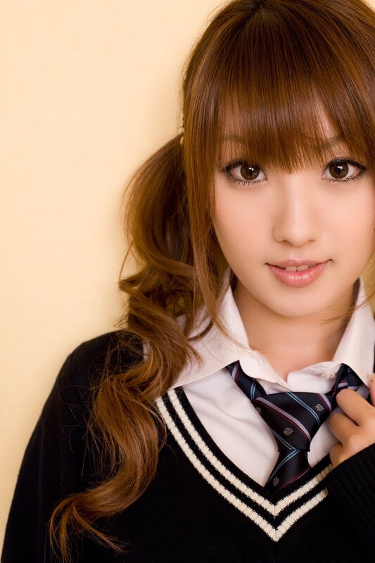 young woman in school uniform