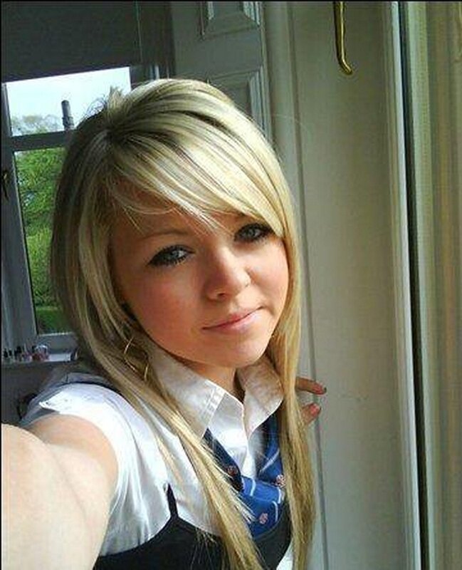 young woman in school uniform
