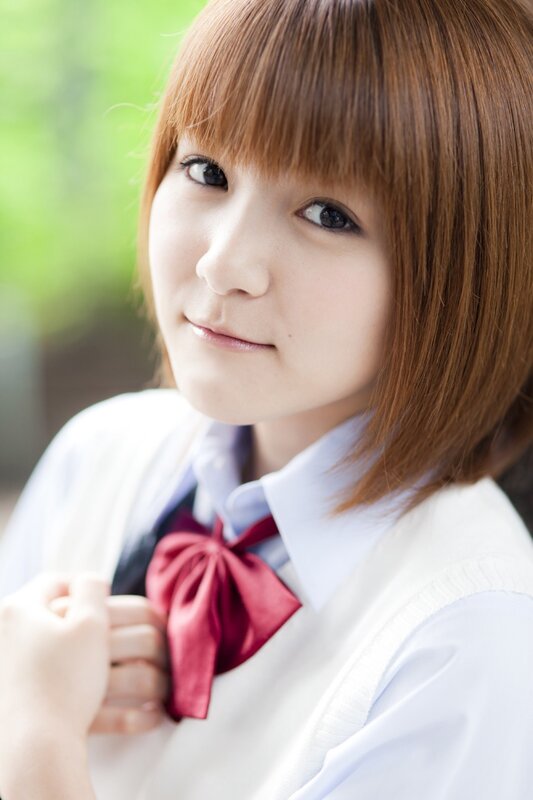 young woman in school uniform