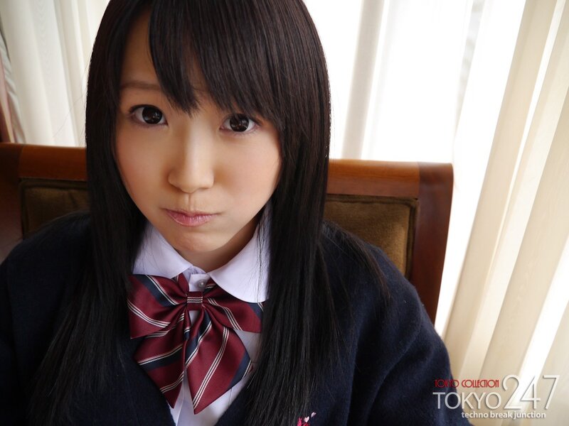 Young Woman in School Uniform — Black, Neutral, Morning