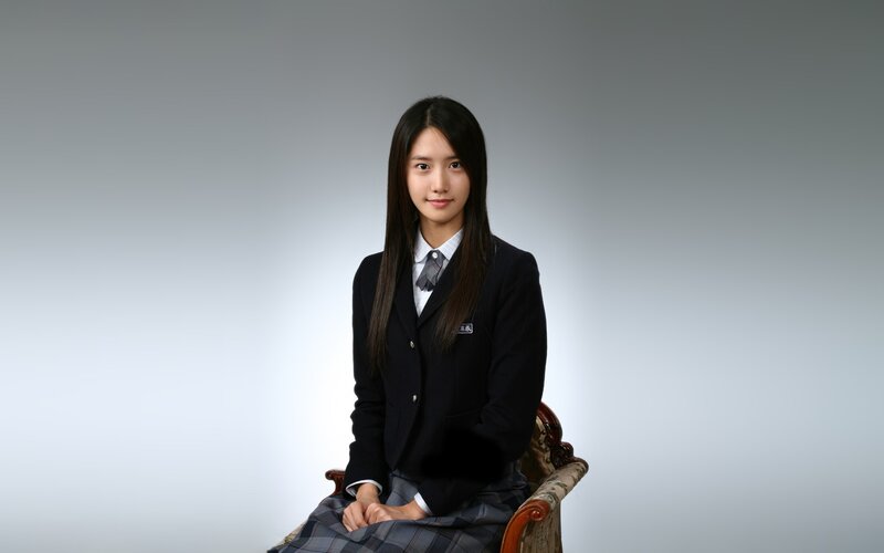 Young Woman in School Uniform — Black