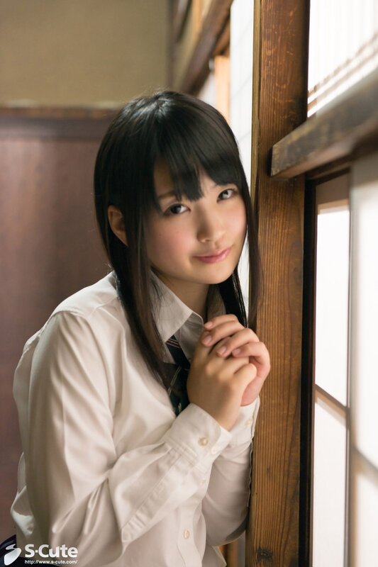 Young Woman in School Uniform — White, Calm, Afternoon, Photograph, Window