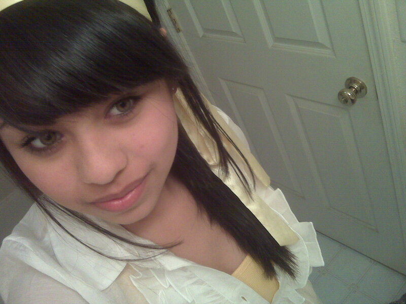 young woman in white blouse