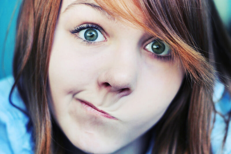 Young Woman Making Face