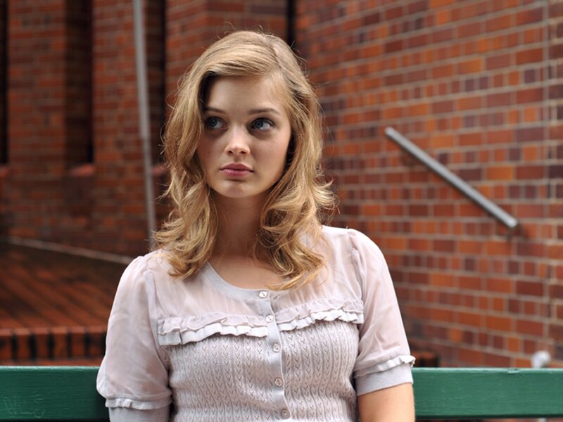 Young Woman on Bench