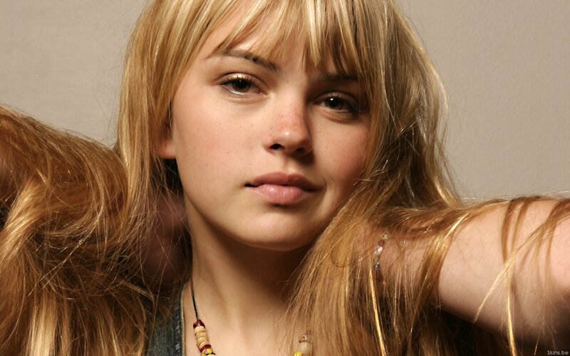 Young Woman with Blonde Hair — Neutral, Photograph, Necklace, Face