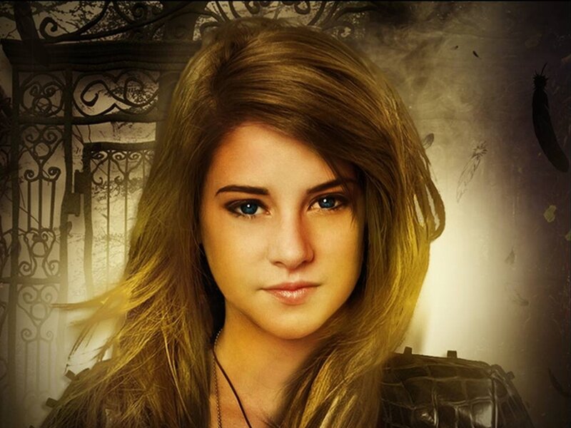 Young Woman with Blue Eyes — Brown, Dramatic