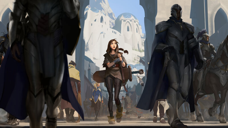 Young Woman with Bow — Gray