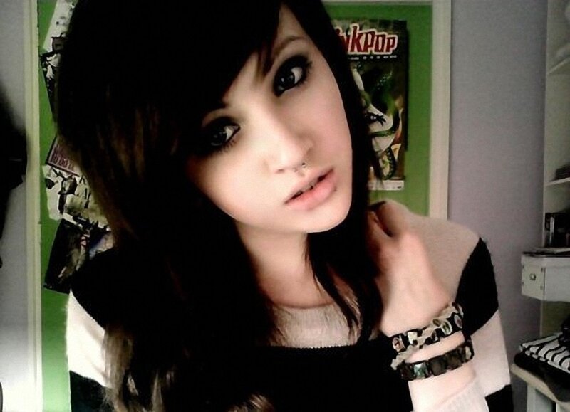 young woman with dark hair