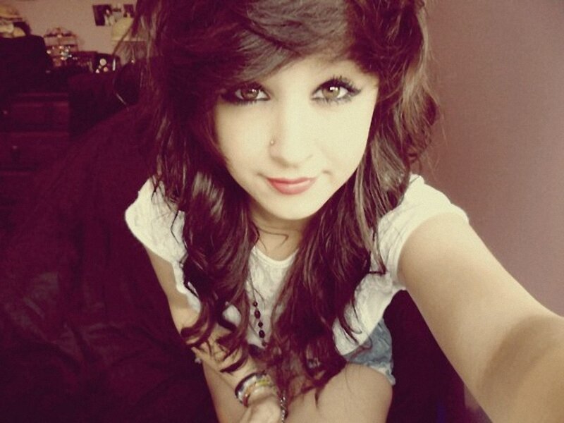 young woman with dark hair