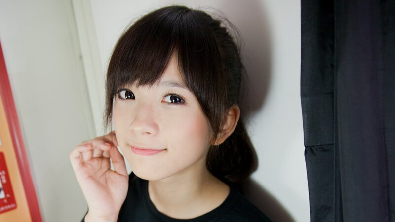 young woman with dark hair