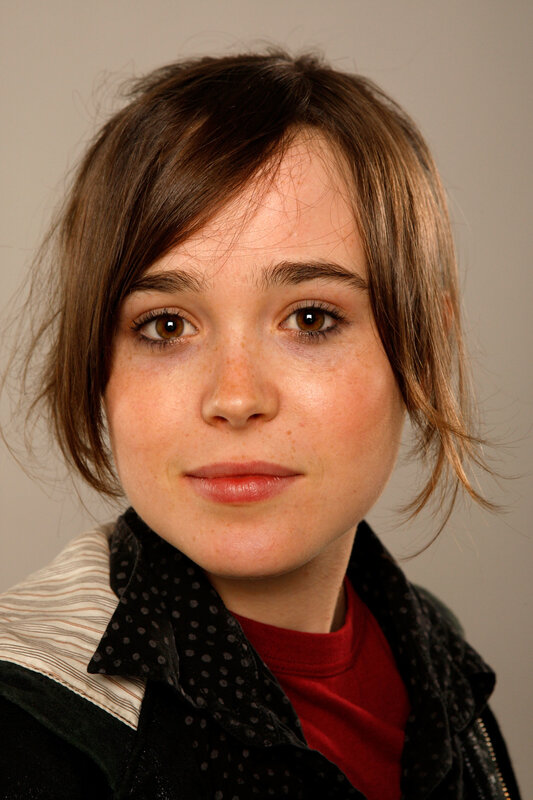 Young Woman with Freckles — Brown, Neutral, Photograph