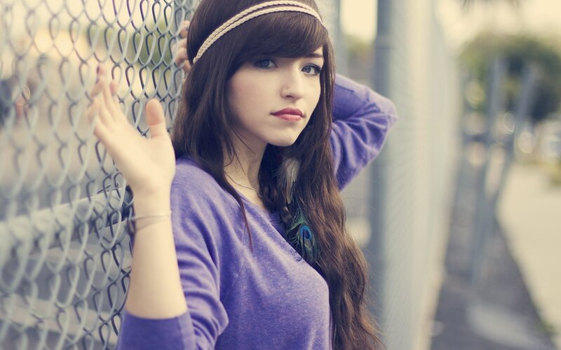 Young Woman with Headband