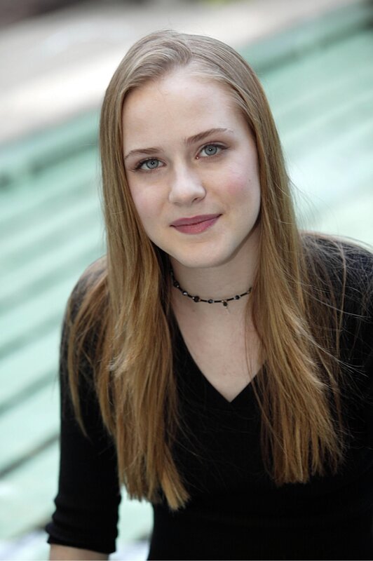 young woman with long hair