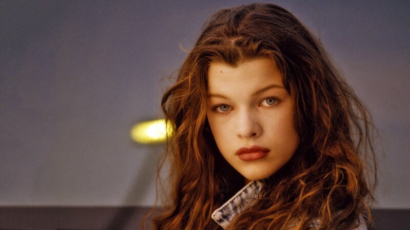 young woman with long hair
