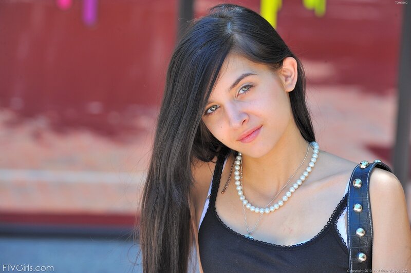 Young Woman with Long Hair — Black, Calm, Afternoon