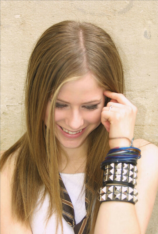 Young Woman with Long Hair — Brown, Smiling, Photograph