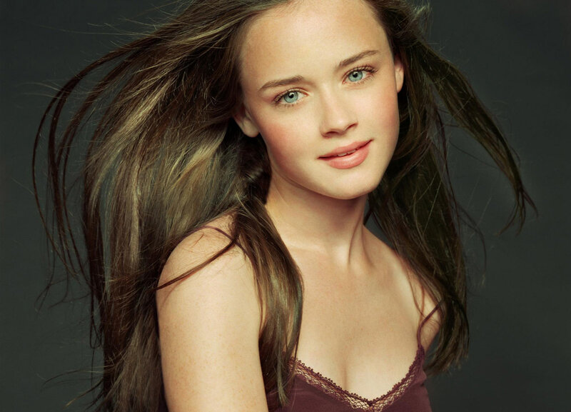 young woman with long hair