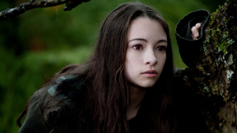 Young Woman with Red Eyes