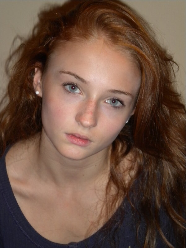 young woman with red hair