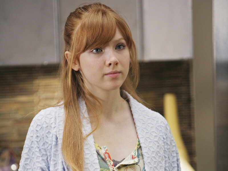 young woman with red hair