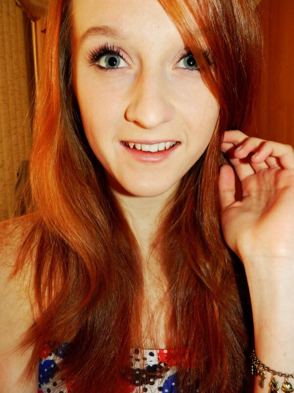 young woman with red hair