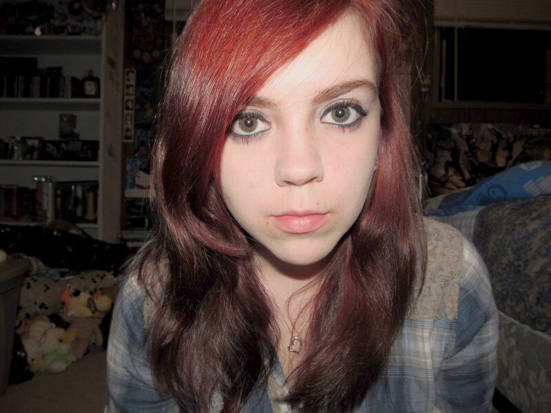 young woman with red hair