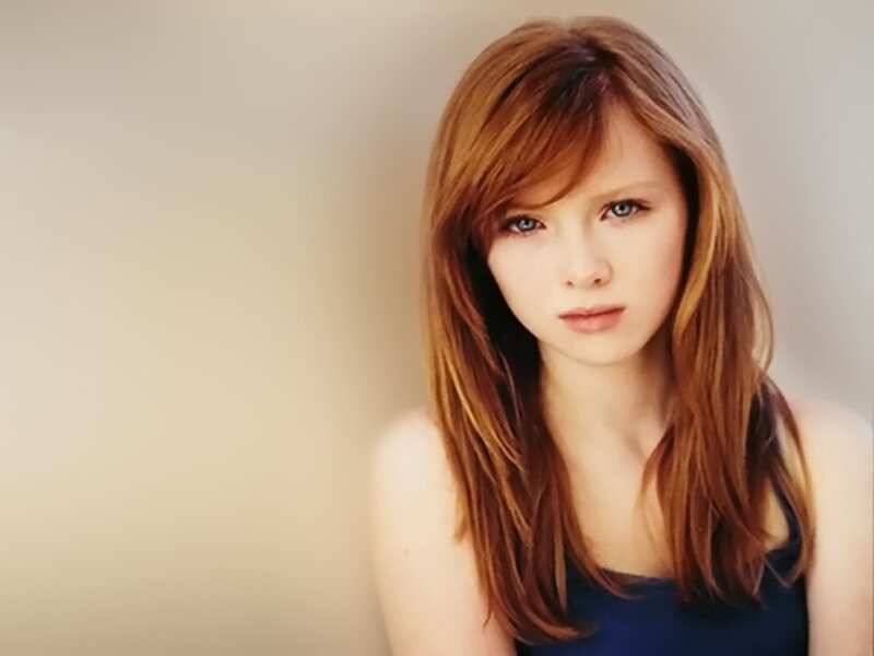 Young Woman with Red Hair — Brown