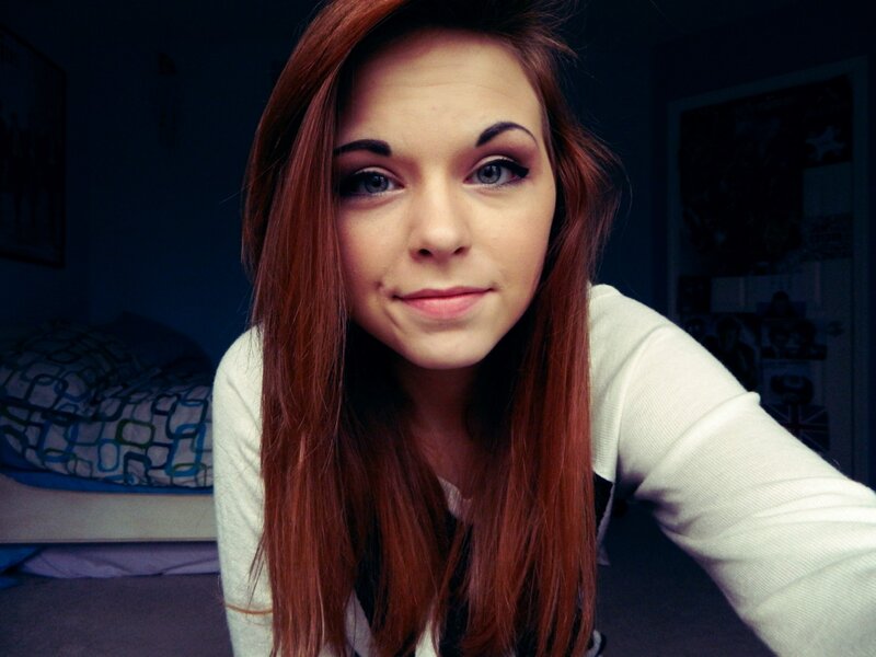 Young Woman with Red Hair — Neutral, Night, Photograph