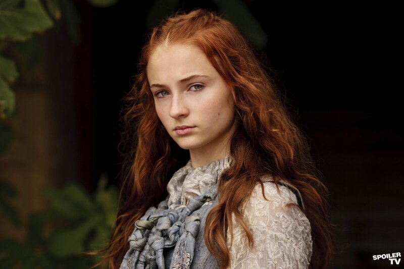 Young Woman with Red Hair — Serious, Photograph, Lace Dress