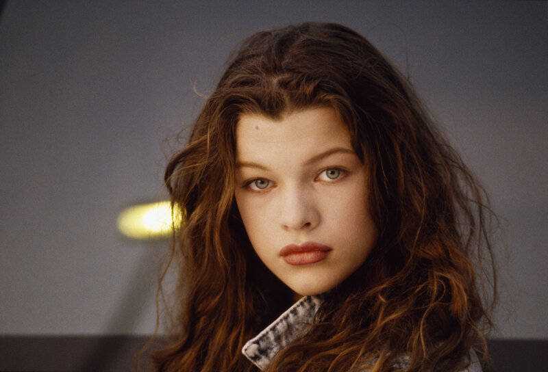 young woman with wavy hair