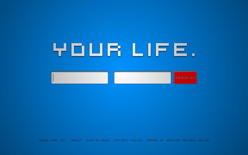 Your Life login screen