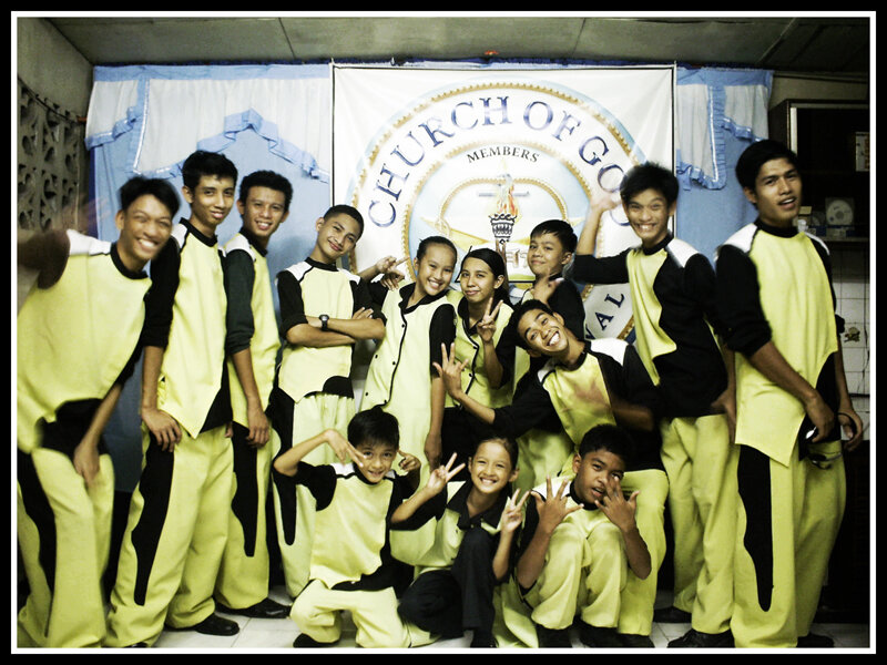 Youth group at church event