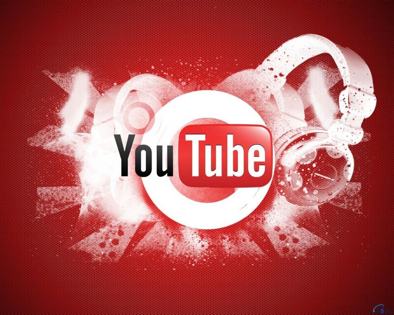YouTube Logo with Headphones — Red, Dynamic