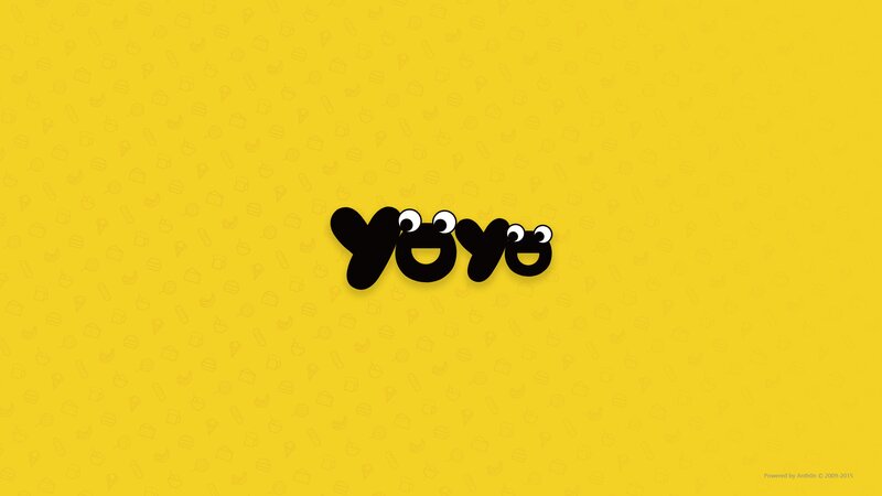 Yoyo Logo on Yellow
