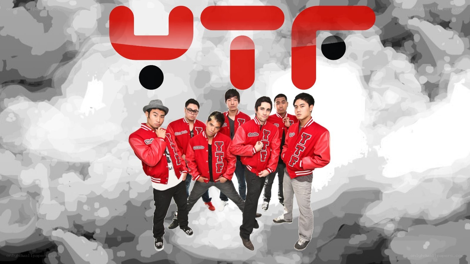 YTF group in red jackets
