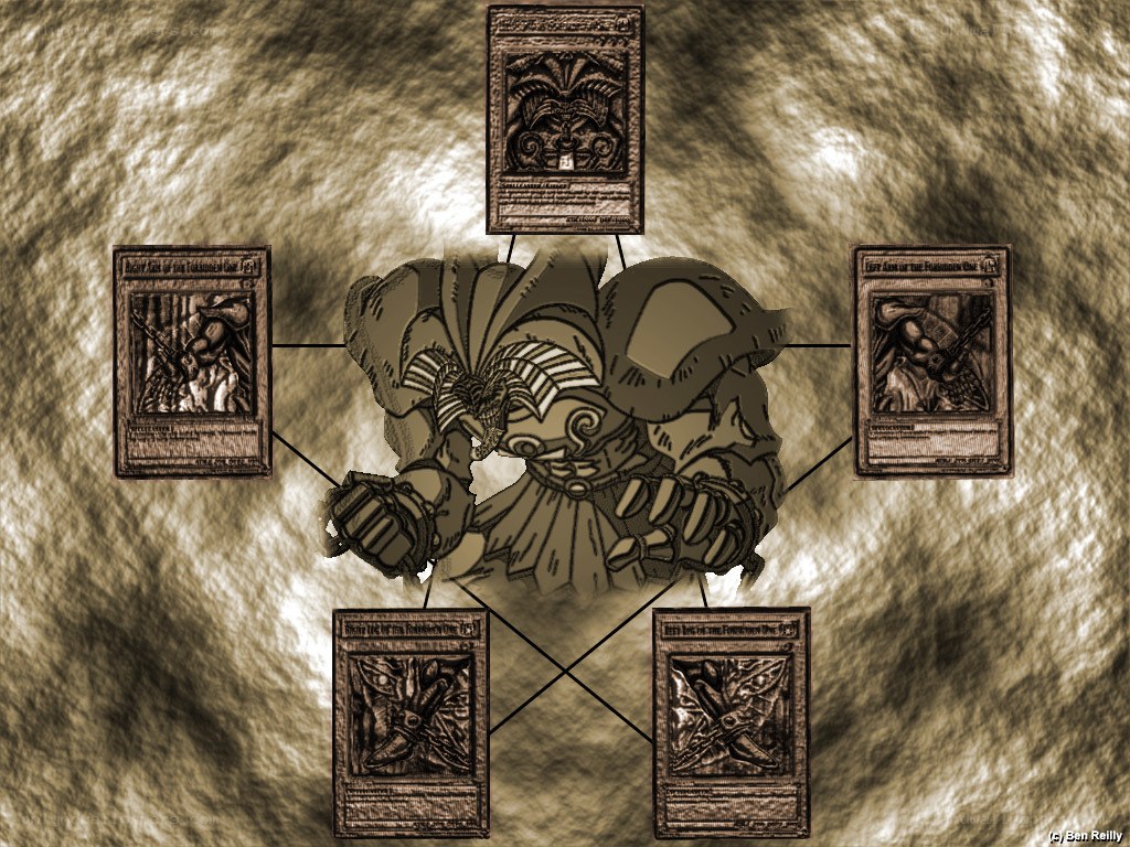 Yu-Gi-Oh! card art collage
