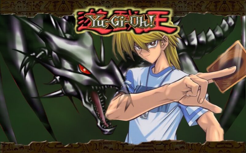 Yu-Gi-Oh! character with dragon