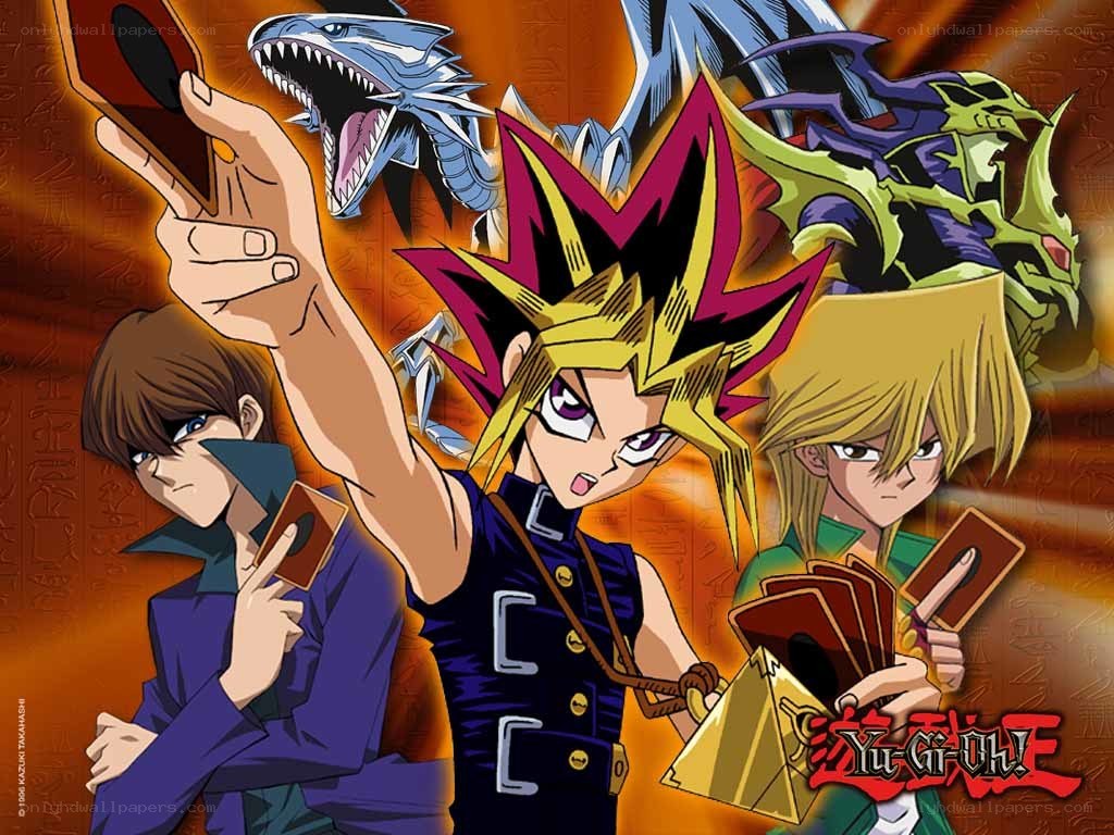 Yu-Gi-Oh! characters in action