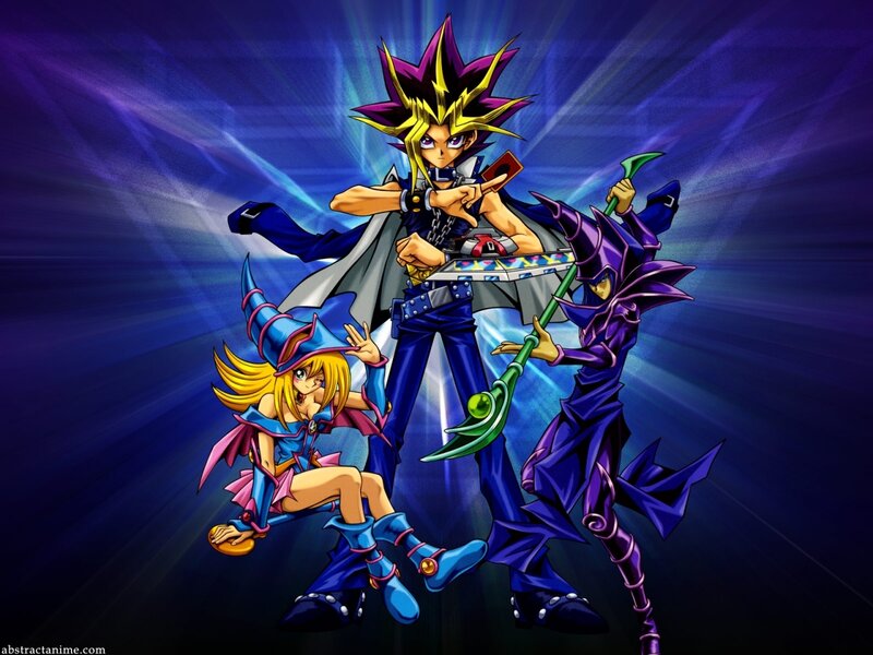 Yu-Gi-Oh! characters in action